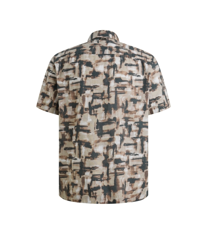 Vanguard Short Sleeve Shirt Print on slub c 8202 Burlwood
