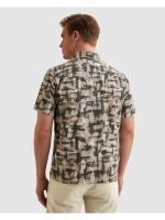 Vanguard Short Sleeve Shirt Print on slub c 8202 Burlwood