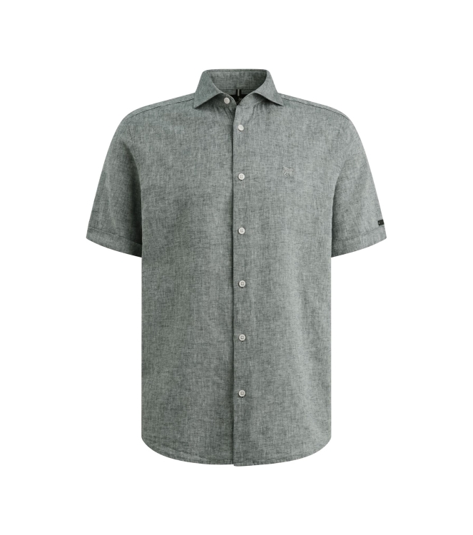 Vanguard Short Sleeve Shirt Linen Cotton bl 5108 Midnight navy