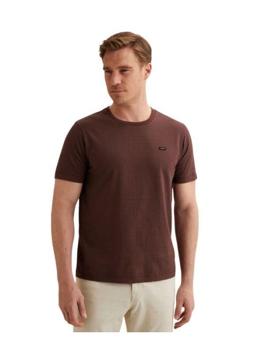 Vanguard Short sleeve r-neck mercerised mel 4090 Catawba grape