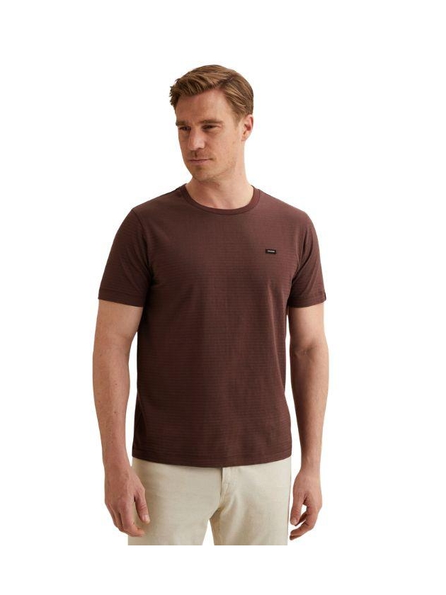 Vanguard Short sleeve r-neck mercerised mel 4090 Catawba grape