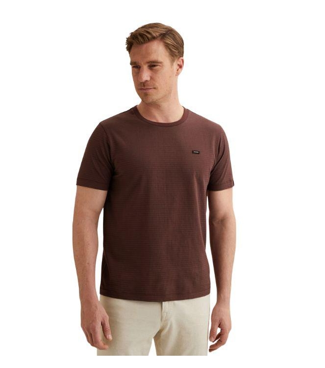 Vanguard Short sleeve r-neck mercerised mel 4090 Catawba grape
