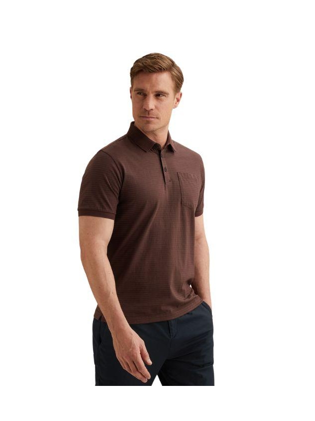 Vanguard Short sleeve polo mercerised melan 4090 Catawba grape