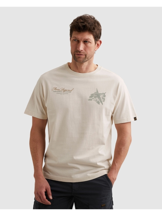 PME Legend Short sleeve r-neck heavy open end 7001 Egret