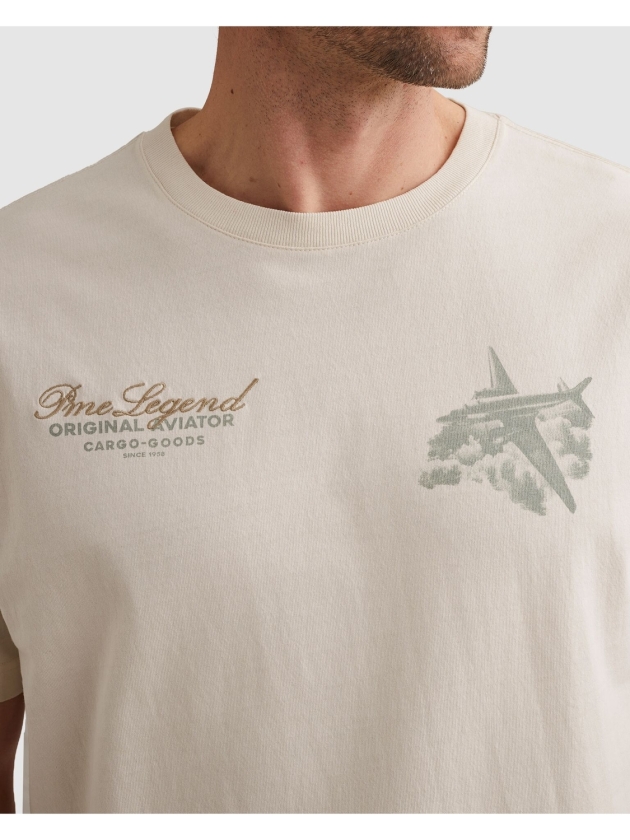 PME Legend Short sleeve r-neck heavy open end 7001 Egret