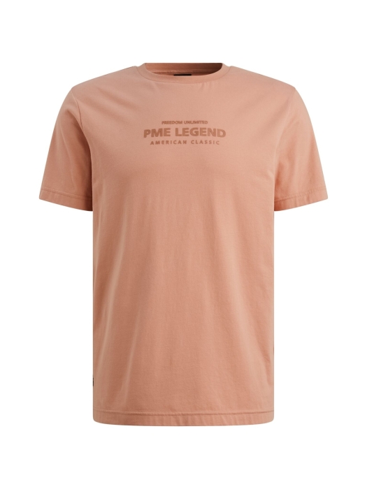 PME Legend Short sleeve r-neck cotton elastan 3031 Rose dawn