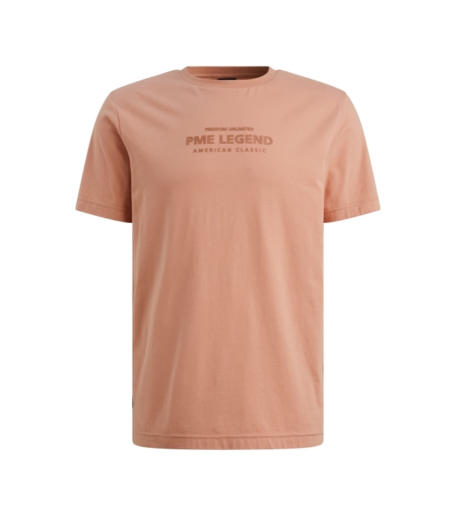 PME Legend Short sleeve r-neck cotton elastan 3031 Rose dawn