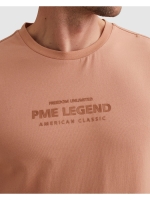 PME Legend Short sleeve r-neck cotton elastan 3031 Rose dawn