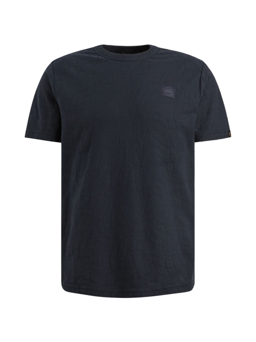 PME Legend Short sleeve r-neck jacquard jerse 5282 Carbon