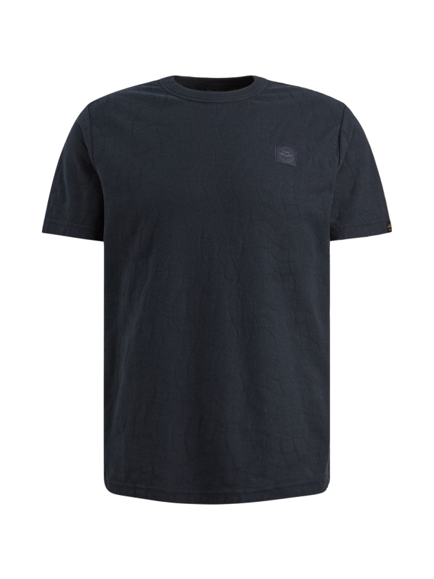 PME Legend Short sleeve r-neck jacquard jerse 5282 Carbon