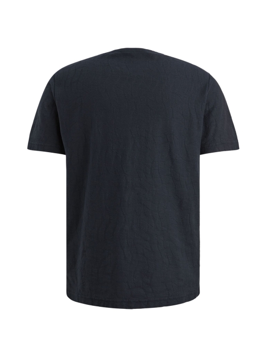 PME Legend Short sleeve r-neck jacquard jerse 5282 Carbon