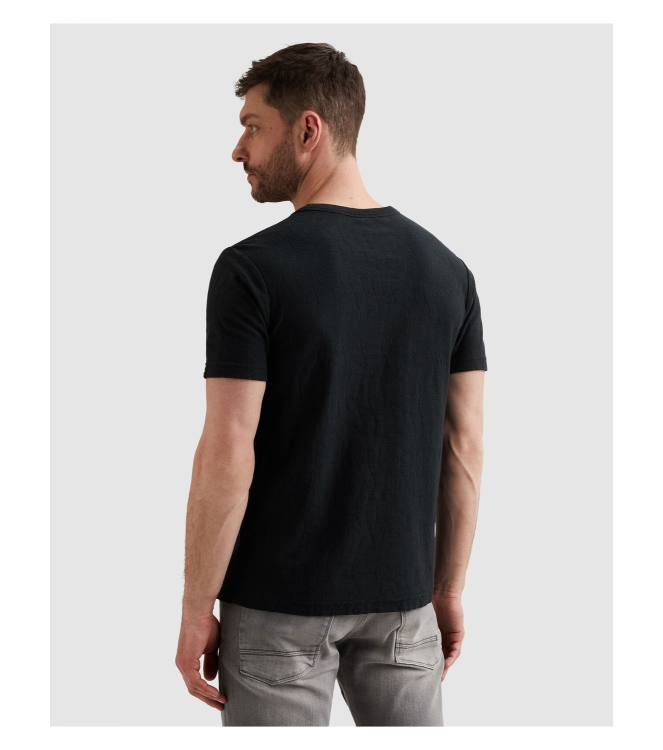 PME Legend Short sleeve r-neck jacquard jerse 5282 Carbon