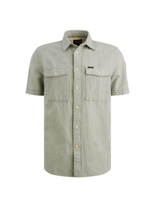 PME Legend Short Sleeve Shirt Mattweave 2 ton 6123 Iceberg green