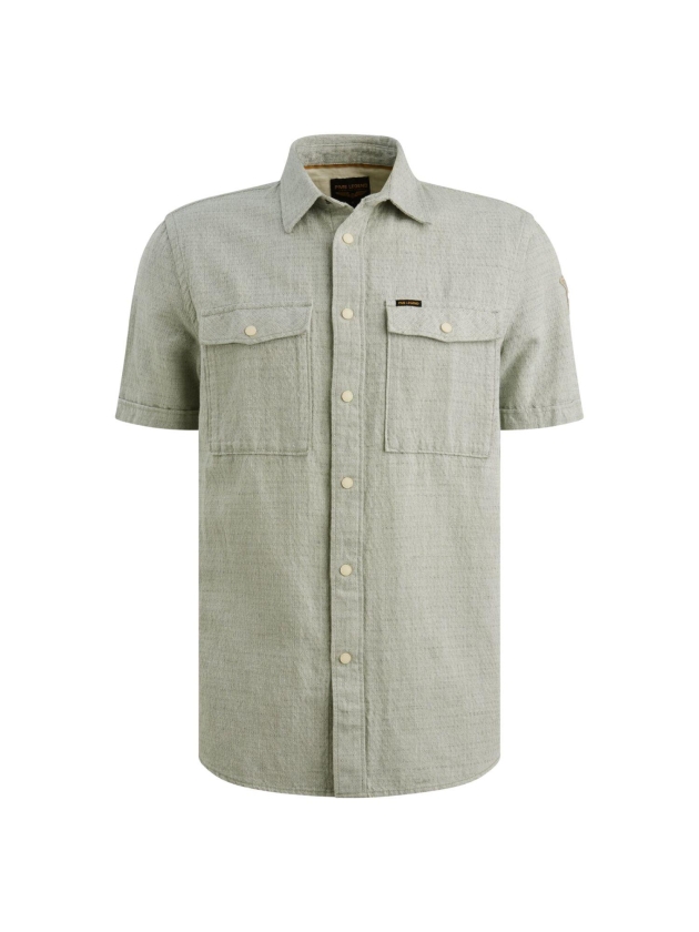PME Legend Short Sleeve Shirt Mattweave 2 ton 6123 Iceberg green
