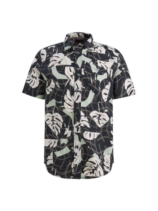PME Legend Short Sleeve Shirt Print on Cotton 5282 Carbon