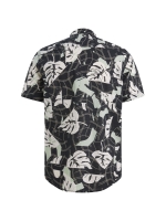 PME Legend Short Sleeve Shirt Print on Cotton 5282 Carbon
