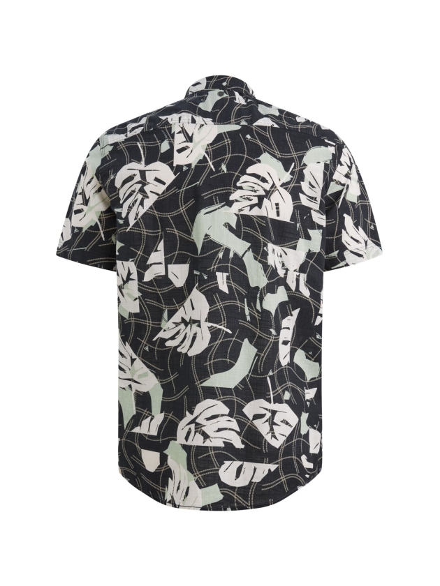 PME Legend Short Sleeve Shirt Print on Cotton 5282 Carbon