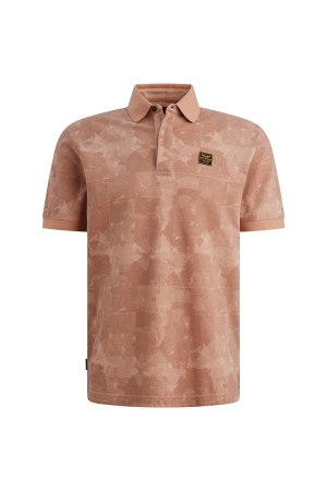PME Legend Short sleeve polo printed two tone 3031 Rose dawn