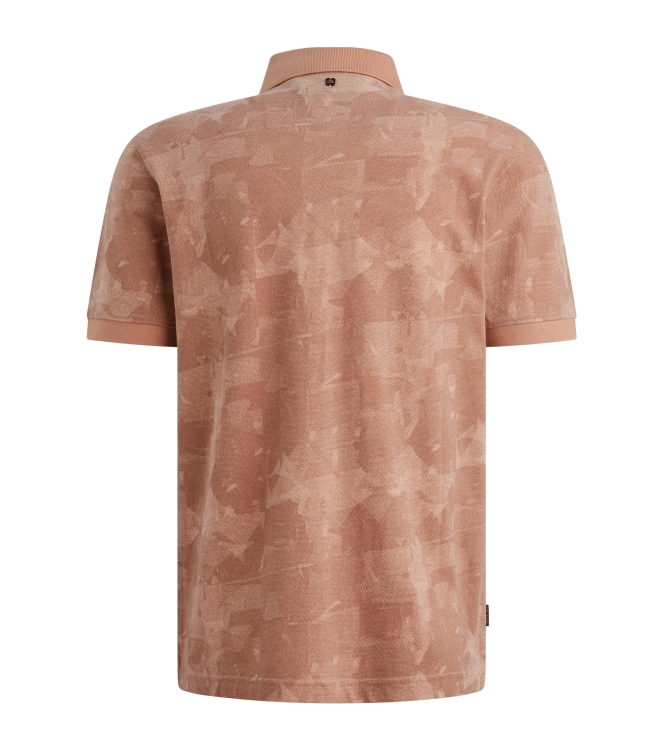 PME Legend Short sleeve polo printed two tone 3031 Rose dawn