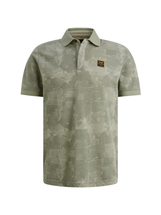 PME Legend Short sleeve polo printed two tone 6123 Iceberg green