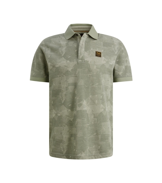 PME Legend Short sleeve polo printed two tone 6123 Iceberg green
