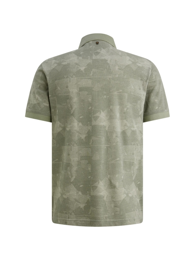 PME Legend Short sleeve polo printed two tone 6123 Iceberg green