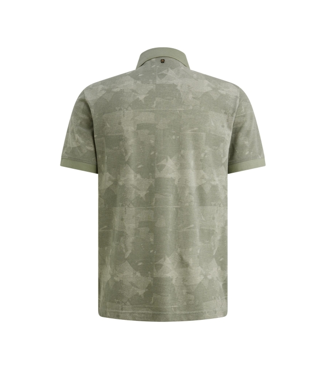 PME Legend Short sleeve polo printed two tone 6123 Iceberg green