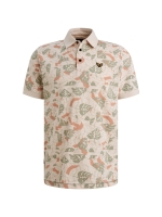 PME Legend Short sleeve polo printed fine piq 3191 Cloud pink