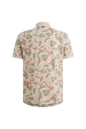 PME Legend Short sleeve polo printed fine piq 3191 Cloud pink