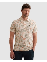 PME Legend Short sleeve polo printed fine piq 3191 Cloud pink