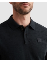 PME Legend Short sleeve polo jacquard jersey 5282 Carbon