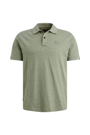 PME Legend Short sleeve polo jacquard jersey 6123 Iceberg green