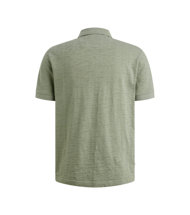 PME Legend Short sleeve polo jacquard jersey 6123 Iceberg green