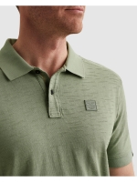 PME Legend Short sleeve polo jacquard jersey 6123 Iceberg green