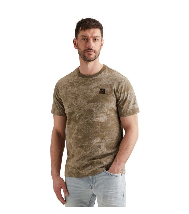 PME Legend Short sleeve r-neck single jersey 6389 Dusky green