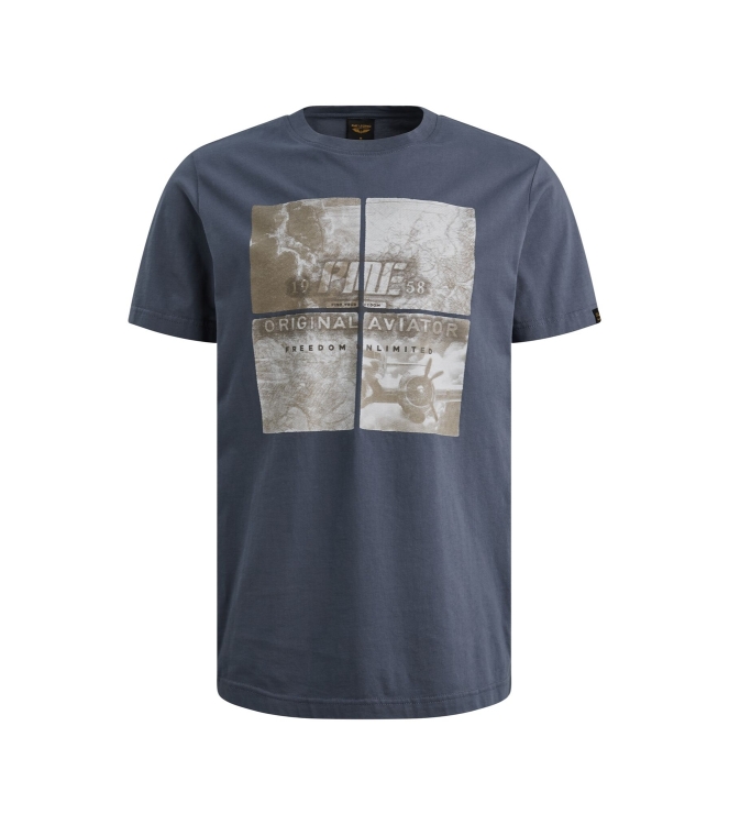 PME Legend Short sleeve r-neck single jersey 5301 Vintage Indigo