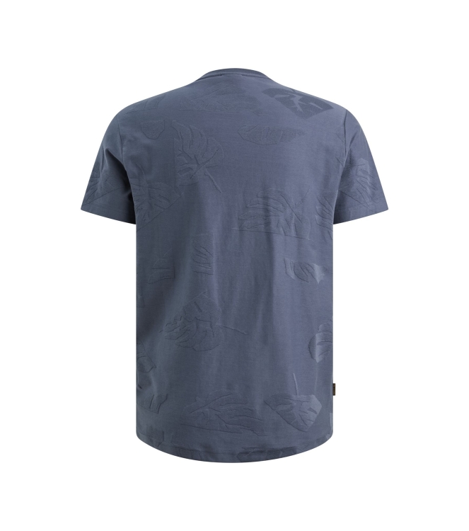 PME Legend Short sleeve r-neck jacquard jerse 5301 Vintage Indigo