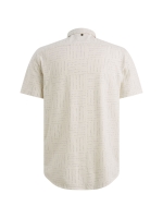 PME Legend Short Sleeve Shirt Print on pique 7001 Egret