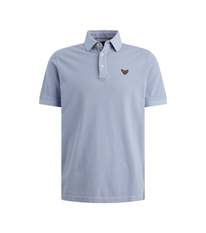 PME Legend Short sleeve polo pique garment dy 5299 Hydrangea