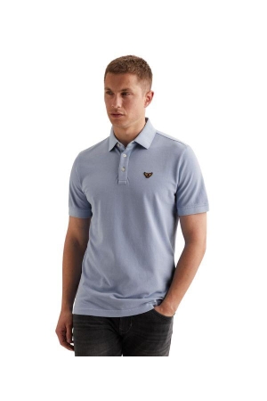 PME Legend Short sleeve polo pique garment dy 5299 Hydrangea