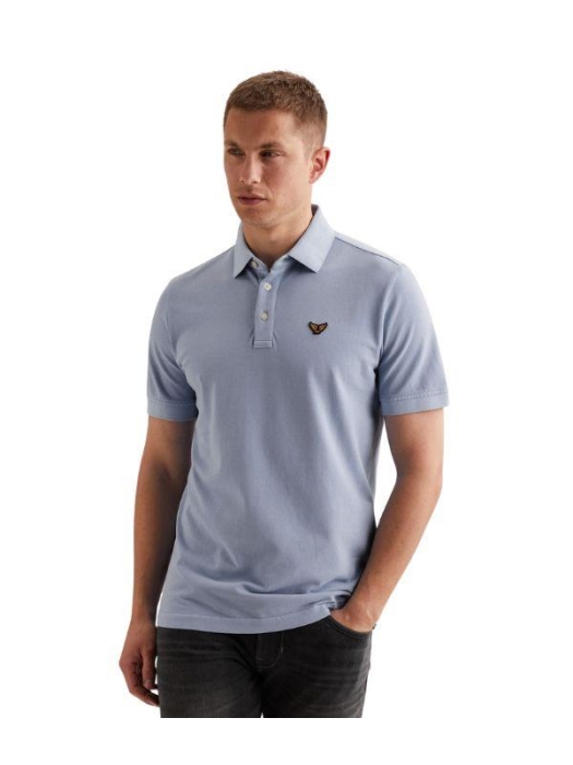 PME Legend Short sleeve polo pique garment dy 5299 Hydrangea