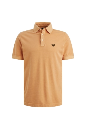 PME Legend Short sleeve polo pique garment dy 2015 Gold earth