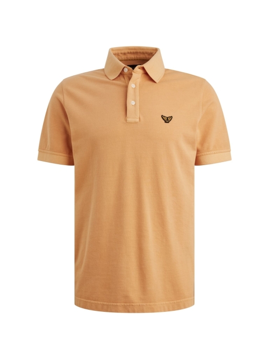 PME Legend Short sleeve polo pique garment dy 2015 Gold earth