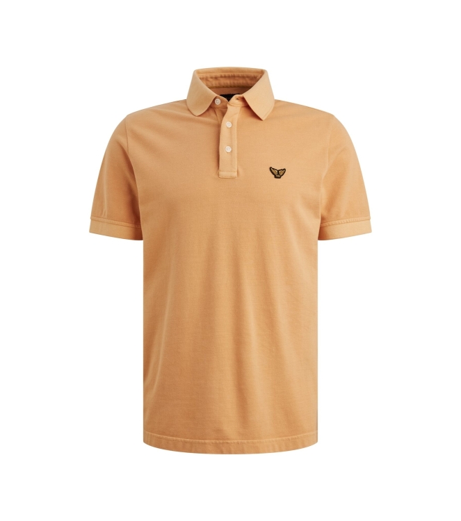 PME Legend Short sleeve polo pique garment dy 2015 Gold earth