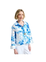 Joseph Ribkoff LDS Jacket 4473 Vanilla/blue
