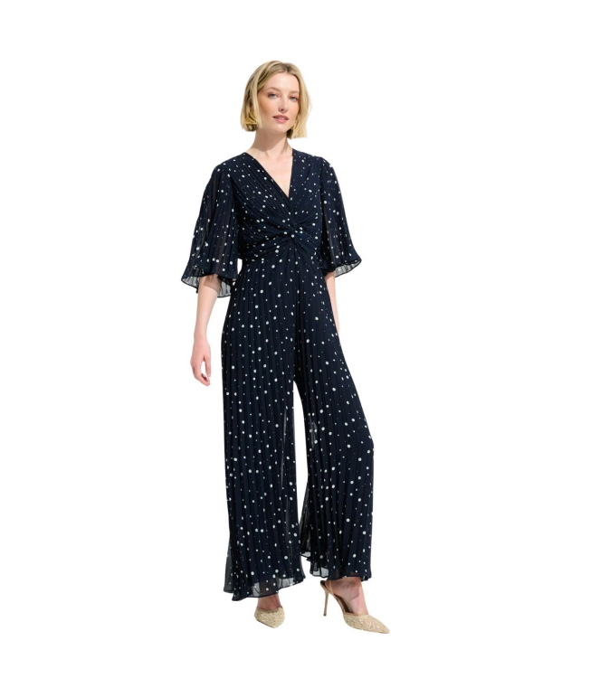 Joseph Ribkoff LDS Jumpsuit 2229 Midnight blue/vanilla