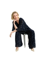 Joseph Ribkoff LDS Jumpsuit 2229 Midnight blue/vanilla
