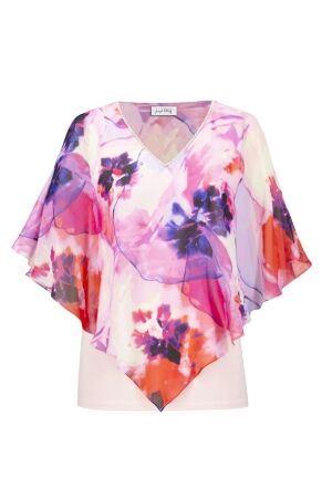 Joseph Ribkoff LDS Top 4504 Multi/petal pink