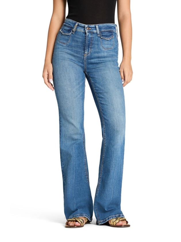 Cambio Fabienne pocket 5159 Summer modern used blue denim