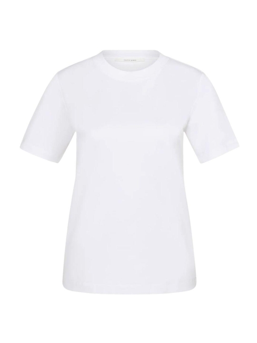 Yaya Round neck T-shirt 00000 Pure white